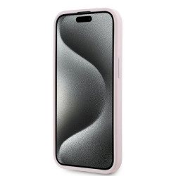 Karl Lagerfeld KLHCP14SPQDSMGP Diagonal Quilted Script Hardcase for iPhone 14 / 15 / 13 6.1" / pink
