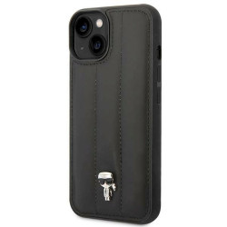 Karl Lagerfeld KLHCP14SPSQPK Puffy Ikonik Pin Hardcase for iPhone 14/15/13 6,1" / black