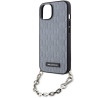 Karl Lagerfeld KLHCP14SSACKLHPG Saffiano Monogram Ch Hardcase for iPhone 14 / 15 / 13 6.1" / silver