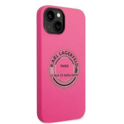 Karl Lagerfeld KLHCP14SSRSGRCF Hardcase for iPhone 14/15/13 6,1" / pink