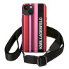 Karl Lagerfeld KLHCP14SSTSTP Color Stripes Strap Hardcase for iPhone 14/15/13 6,1" / pink