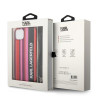 Karl Lagerfeld KLHCP14SSTSTP Color Stripes Strap Hardcase for iPhone 14/15/13 6,1" / pink