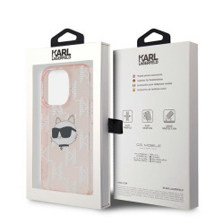 Karl Lagerfeld KLHCP14XHKLPCHP iPhone 14 Pro Max 6.7" Hardcase IML Choupette Head & Monog / pink