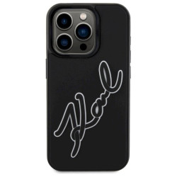 Karl Lagerfeld KLHCP15L3DRKSDLK Hardcase 3D Rubber Signature for iPhone 15 Pro 6.1" / black