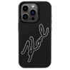 Karl Lagerfeld KLHCP15L3DRKSDLK Hardcase 3D Rubber Signature for iPhone 15 Pro 6.1" / black