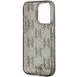 Karl Lagerfeld KLHCP15LHKDPNSK Hardcase IML Mono KL Pattern & Cord for iPhone 15 Pro 6.1" / black