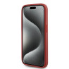 Karl Lagerfeld KLHCP15LPQDSMGR Diagonal Quilted Script Hardcase for iPhone 15 Pro 6.1" / red