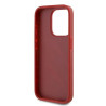Karl Lagerfeld KLHCP15LPQDSMGR Diagonal Quilted Script Hardcase for iPhone 15 Pro 6.1" / red