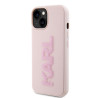 Karl Lagerfeld KLHCP15M3DMBKCP Hardcase 3D Rubber Glitter L for iPhone 15 Plus/14 Plus 6.7" / pink