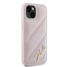 Karl Lagerfeld KLHCP15MPQDSMGP Hardcase Diagonal Quilted Sc for iPhone 15 Plus/14 Plus 6.7" / pink