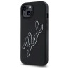Karl Lagerfeld KLHCP15S3DRKSDLK 3D Rubber Signature Hardcase for iPhone 15 6.1" / black