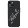 Karl Lagerfeld KLHCP15S3DRKSDLK 3D Rubber Signature Hardcase for iPhone 15 6.1" / black