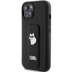 Karl Lagerfeld KLHCP15SGSACHPK Gripstand Saffiano Chou for iPhone 15/14/13 6.1" / black