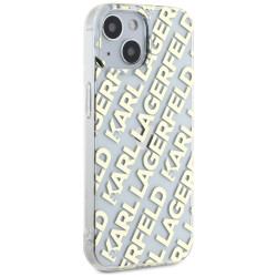 Karl Lagerfeld KLHCP15SHKFOEMD Hardcase IML Fullover Logo for iPhone 15 / 14 / 13 6.1" / gold