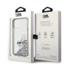 Karl Lagerfeld KLHCP15SLKCNSK iPhone 15/14/13 6.1" transparent hardcase Liquid Glitter Choupette