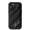 Karl Lagerfeld KLHCP15SPQDSMGK Diagonal Quilted Script Hardcase for iPhone 15/14/13 6.1" / black
