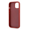 Karl Lagerfeld KLHCP15SPQDSMGR Diagonal Quilted Script Hardcase for iPhone 15/14/13 6.1" / red