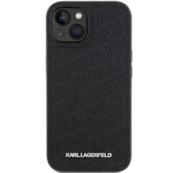 Karl Lagerfeld KLHCP15SPQKPMK Quilted K Pattern Hardcase for iPhone 15/14/13 6.1" / black