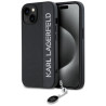 Karl Lagerfeld KLHCP15SPSAKDGCK Hardcase Saffiano Rhinestones & for iPhone 15/14/13 6.1" / black