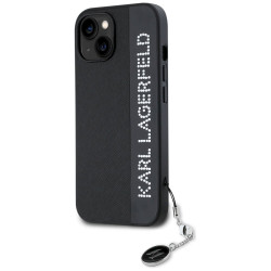 Karl Lagerfeld KLHCP15SPSAKDGCK Hardcase Saffiano Rhinestones & for iPhone 15/14/13 6.1" / black
