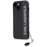 Karl Lagerfeld KLHCP15SPSAKDGCK Hardcase Saffiano Rhinestones & for iPhone 15/14/13 6.1" / black