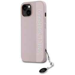 Karl Lagerfeld KLHCP15SPSAKDGCP Hardcase Saffiano Rhinestones for iPhone 15 / 14 / 13 6.1" / pink