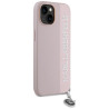 Karl Lagerfeld KLHCP15SPSAKDGCP Hardcase Saffiano Rhinestones for iPhone 15 / 14 / 13 6.1" / pink