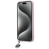 Karl Lagerfeld KLHCP15SPSAKDGCP Hardcase Saffiano Rhinestones for iPhone 15 / 14 / 13 6.1" / pink