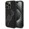 Karl Lagerfeld KLHCP15X3DRKSDLK Hardcase 3D Rubber Signature for iPhone 15 Pro Max 6.7" / black