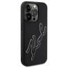 Karl Lagerfeld KLHCP15X3DRKSDLK Hardcase 3D Rubber Signature for iPhone 15 Pro Max 6.7" / black