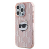 Karl Lagerfeld KLHCP15XHKLPCHP iPhone 15 Pro Max 6.7" pink hardcase IML Choupette Head & Monog
