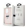 Karl Lagerfeld KLHCP15XHKLPCHP iPhone 15 Pro Max 6.7" pink hardcase IML Choupette Head & Monog