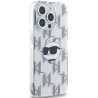 Karl Lagerfeld KLHCP15XHKLPCHT Hardcase IML Choupette Head & Monog for iPhone 15 Pro Max 6.7" / transparent