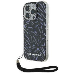 Karl Lagerfeld KLHCP16LHZBPKCCU iPhone 16 Pro 6.3" Zebra With Cord / purple