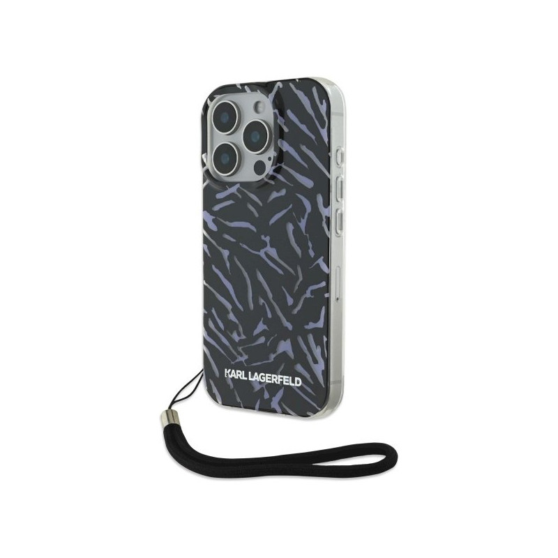 Karl Lagerfeld KLHCP16LHZBPKCCU iPhone 16 Pro 6.3" Zebra With Cord / purple
