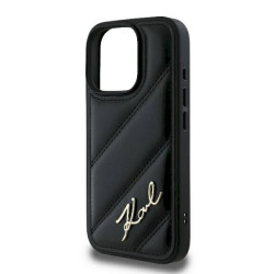 Karl Lagerfeld KLHCP16LPQDSMGK Hardcase Quilted Signature for iPhone 16 Pro 6.3" / black