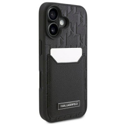 Karl Lagerfeld KLHCP16SPGKHPRPK Hardcase Monogram for iPhone 16 6.1" / black