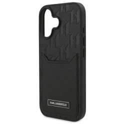 Karl Lagerfeld KLHCP16SPGKHPRPK Hardcase Monogram for iPhone 16 6.1" / black