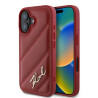 Karl Lagerfeld KLHCP16SPQDSMGR Hardcase Quilted Signature for iPhone 16 6.1" / red