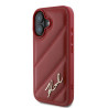 Karl Lagerfeld KLHCP16SPQDSMGR Hardcase Quilted Signature for iPhone 16 6.1" / red