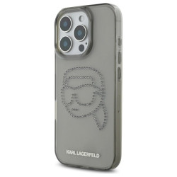 Karl Lagerfeld KLHCP16XHKHDCELK iPhone 16 Pro Max 6.9" hardcase IML Rhinestones Karl Head / black