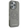 Karl Lagerfeld KLHCP16XHKHDCELK iPhone 16 Pro Max 6.9" hardcase IML Rhinestones Karl Head / black