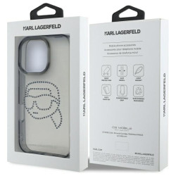 Karl Lagerfeld KLHCP16XHKHDCELK iPhone 16 Pro Max 6.9" hardcase IML Rhinestones Karl Head / black