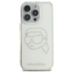 Karl Lagerfeld KLHCP16XHKHDCELT IML Rhinestones Karl Head Case for iPhone 16 Pro Max 6.9" / transparent