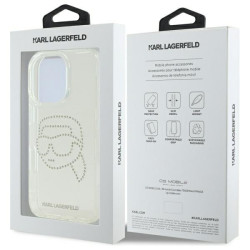 Karl Lagerfeld KLHCP16XHKHDCELT IML Rhinestones Karl Head Case for iPhone 16 Pro Max 6.9" / transparent