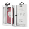 Karl Lagerfeld KLHCPXDLHRE Iconic Glitter Karl`s Head Case for iPhone X/Xs / red