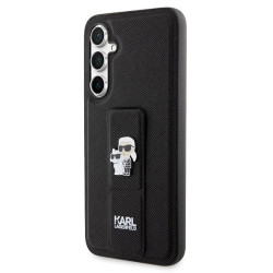 Karl Lagerfeld KLHCS23FEGSAKCPK Gripstand Saffiano Karl&Choupette Hardcase for Samsung Galaxy S23 FE / black