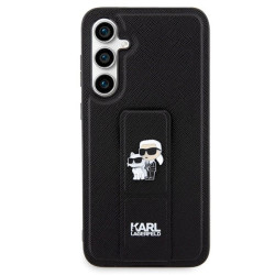 Karl Lagerfeld KLHCS23FEGSAKCPK Gripstand Saffiano Karl&Choupette Hardcase for Samsung Galaxy S23 FE / black