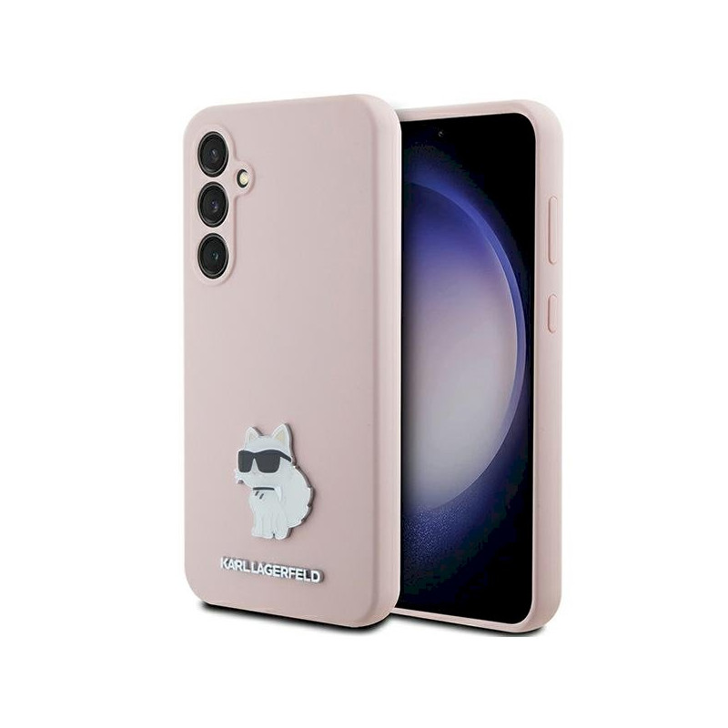 Karl Lagerfeld KLHCS23FESMHCNPP S23 FES711 Silicone Choupette Metal Pin / pink