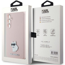 Karl Lagerfeld KLHCS23FESMHCNPP S23 FES711 Silicone Choupette Metal Pin / pink